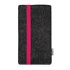 stilbag Leon Felt Phone Pouch for Google Pixel 9 Pro XL, Anthracite/Pink view 2