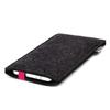 stilbag Leon Felt Phone Pouch for Google Pixel 9 Pro XL, Anthracite/Pink view 4