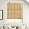 FENGSHOUU Retro Bamboo Roller Blind, Natural, 80 x 200 cm view 1
