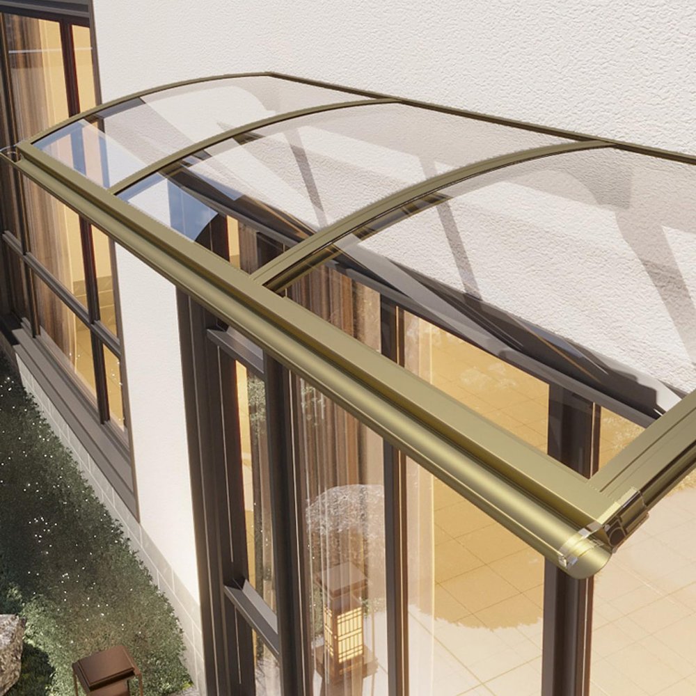 Polycarbonate Porch Awning with Rain and UV Protection