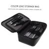 Double-Layer Pencil Case, Large, Black, for Students view 3
