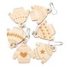 Anneome Wooden Stitch Markers for Knitting Enthusiasts, 6-Piece Decorative Set view 1
