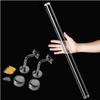 X&Z-XAOY Clear Acrylic Stair Handrail with Silver Brackets, Wall-Mounted, 600 cm/20 ft view 1