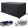 AEUUEU 600D Oxford Garden Furniture Cover 130 x 90 x 86 cm, Black view 1