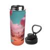 Candy Land Print Reusable Portable Sports Water Bottle with Lid, Stainless Steel, Handle, 530 ml view 2