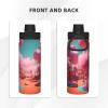 Candy Land Print Reusable Portable Sports Water Bottle with Lid, Stainless Steel, Handle, 530 ml view 3