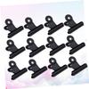 VILLCASE Metal Binder Clips, High Capacity, 15 Pieces, Black view 2