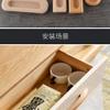 SKFGNX 1-Pc Solid Wood Cabinet Handle and Knob, 64–128 mm, AC3 view 3