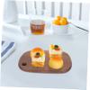 Solid Wood Cutting Board in Coffee for Bread and Pizza view 3