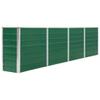 NQJIBUE Lawn & Garden Raised Garden Bed 320 x 40 x 77 cm Galvanized Steel Green view 1