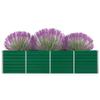 NQJIBUE Lawn & Garden Raised Garden Bed 320 x 40 x 77 cm Galvanized Steel Green view 2