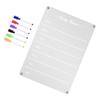 Magnetic Acrylic Refrigerator Board for Weekly Planning and Notes view 1