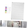 Magnetic Acrylic Refrigerator Board for Weekly Planning and Notes view 2