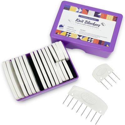 Knit Blocking Combs Set with Storage Box
