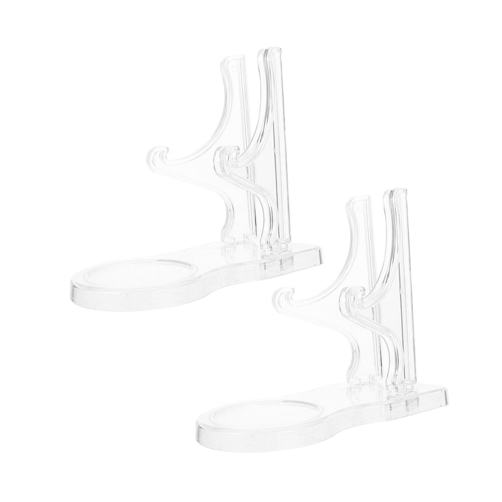 LABRIMP Transparent Acrylic Saucer Organizer Stand for Cups