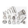 10-Piece Conical Compression Springs, 304 Stainless Steel, 0.3–0.8 mm Wire view 1