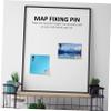 Black Map Push Pins, 50-Piece Set, Plastic and Alloy view 2