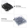 Black Map Push Pins, 50-Piece Set, Plastic and Alloy view 3