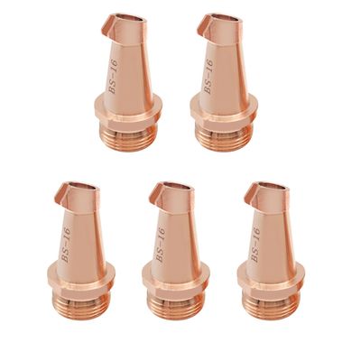5-Pack Copper Laser Welding Nozzles BS-16, M16, 35 mm