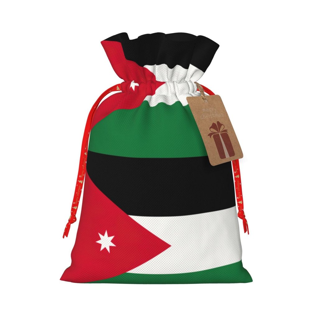Jordanian Flag Gift Bags, Various Sizes, Reusable Party Bags