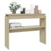 prissent Console Table, Hallway Table, Sofa Table, Sonoma Oak, 102 x 30 x 83 cm view 3