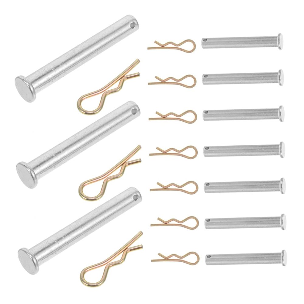 Gadpiparty Metal Scaffold Lock Pin with Safety Clip, Silver