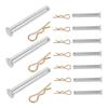 Gadpiparty Metal Scaffold Lock Pin with Safety Clip, Silver view 1