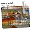 Gadpiparty Metal Scaffold Lock Pin with Safety Clip, Silver view 2