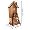Parliky Small Wooden Flower Pot for Artificial Flowers, Wall and Shelf Decor view 2
