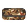 Oudrspo Roast Chicken Hen Farm Printed Durable Pencil Case with Zipper Compartment, Portable Large-Capacity Pencil Pouch view 1
