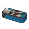 Oudrspo Goat-Print Pencil Case, Large Capacity, Portable, Double-Zipper Stationery Organizer view 2