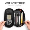 Oudrspo Goat-Print Pencil Case, Large Capacity, Portable, Double-Zipper Stationery Organizer view 4