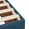 vidaXL Box Spring Bed with Mattress Blue 140x190 cm Velvet view 4