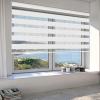 Double Roller Blind with Clamp Mount, Blackout, 30 x 250 cm, White view 2
