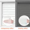 Double Roller Blind with Clamp Mount, Blackout, 30 x 250 cm, White view 4