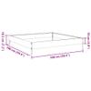 vidaXL Raised Garden Bed Black 100 x 100 x 18.5 cm Steel view 3
