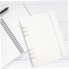 FUNOMOCYA 2-Piece Refillable Ring Binder Covers, PP, Strap Closure, White view 4