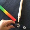 Pool Billiard Cue Rainbow Jump Cue, 1/2 Joint, Snooker, with Center Joint Protector, 13 mm Tip, Handmade view 3