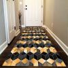 Hallway Runner Rug, Extra-Long Runner with Non-Slip Backing, Washable, Narrow Geometric Rug, Black/Gold (80 view 3
