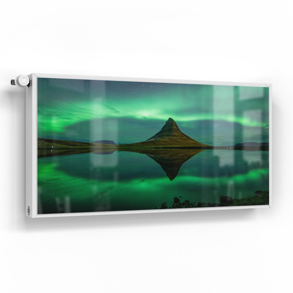 DEQORI Magnetic Radiator Cover 120 x 60 cm | Magical Dance of Light