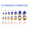 50-Piece Pneumatic Air Fitting Set, PC 4/6/8/10/12 mm, 1/8"–1/2" Threads, Tube Quick Connectors (PC12-04) view 3