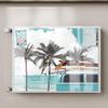 DEQORI Magnetic Radiator Sheet 80 x 60 cm, Vintage Beach Day view 2