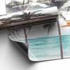 DEQORI Magnetic Radiator Sheet 80 x 60 cm, Vintage Beach Day view 4