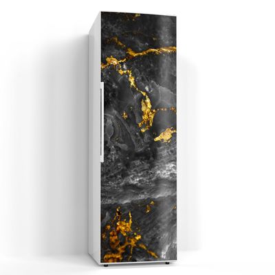 DEQORI Magnetic Refrigerator Sheet 60 x 190 cm | Finished Natural Stone Design | Decorative Freezer Protection Mat