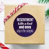 Resentment Kills a Fool, and Envy Slays the Simple Round Label Stickers, Set of 50 view 2