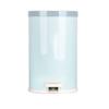 6L/9L Silent Foot-Pedal Trash Can, Blue, 9L view 1