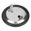 Stainless Steel Milking Bucket Lid and Gasket, Two Openings, 20.5 cm view 1