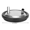 Stainless Steel Milking Bucket Lid and Gasket, Two Openings, 20.5 cm view 4
