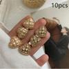 WENJINLU Beautiful Golden Heart Buttons for Clothing, 20 mm, Metal Snap Buttons view 2