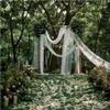 Yurosiay Black Tulle Fabric, 25 m x 160 cm, Sheer Soft Tulle Mesh for Wedding and Craft Décor view 4